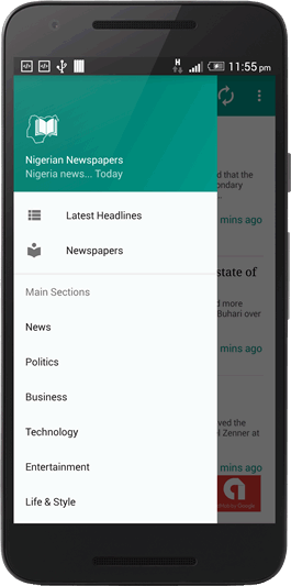 Nigerian Newspaper app screen shot